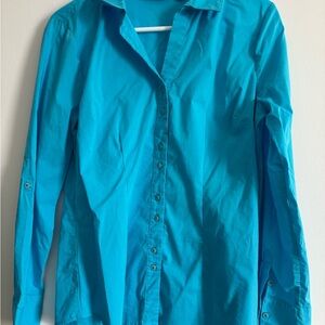 Women’s New York & Company Madison shirt, blue, medium
